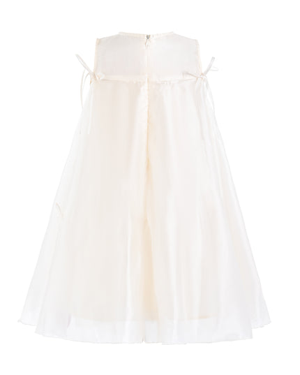 kids atelier mimi tutu White Kaia Ribbon Bow Dress