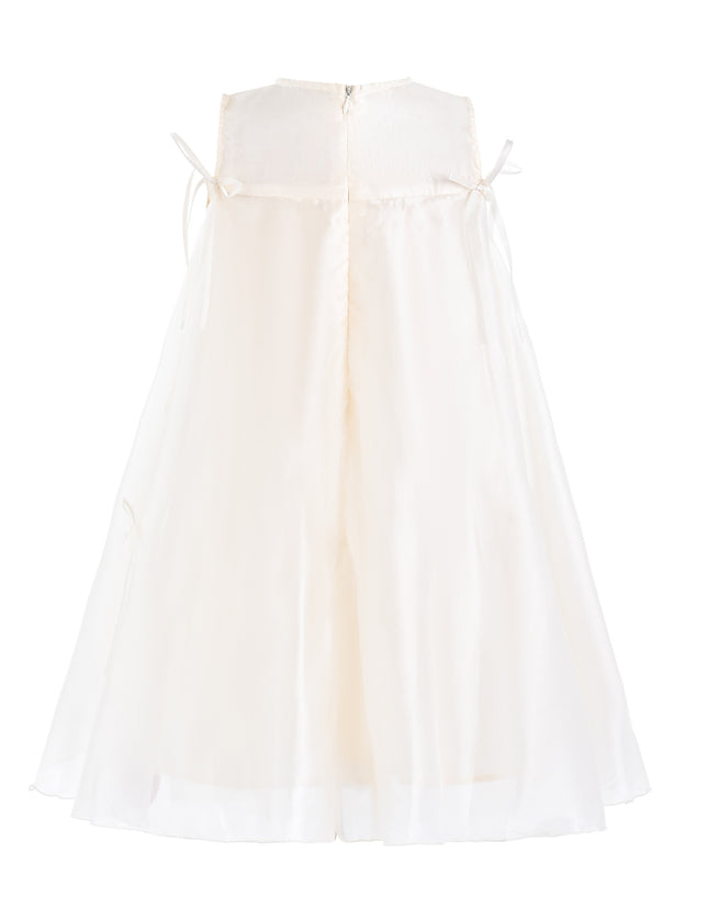 kids atelier mimi tutu White Kaia Ribbon Bow Dress