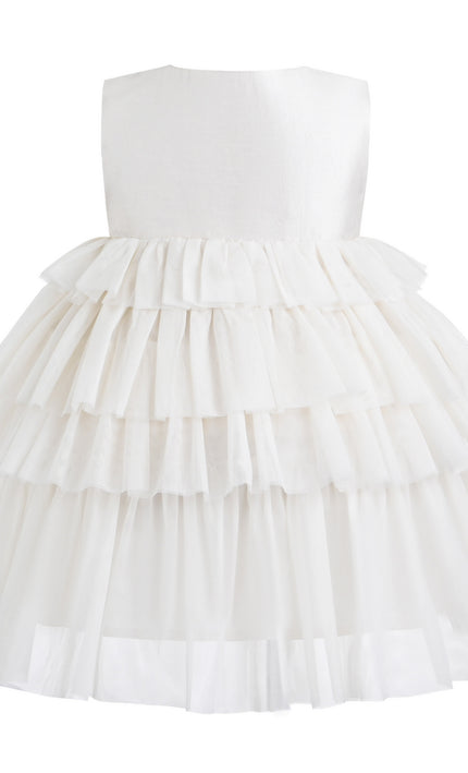 kids atelier mimi tutu Cream Malia Tulle Dress
