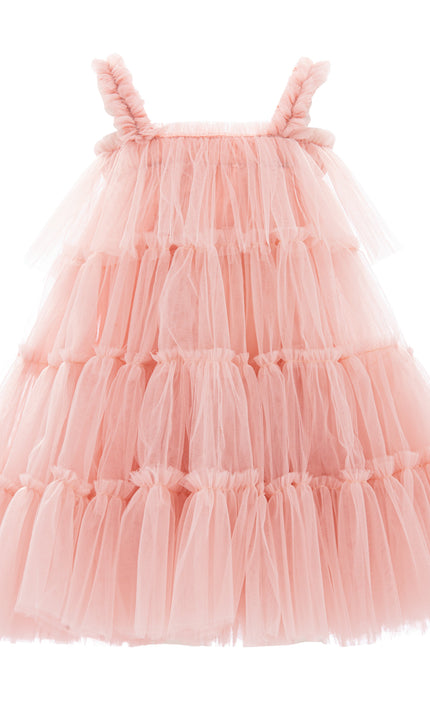 kids atelier mimi tutu Light Pink Isoldea Tulle Ruffle Dress