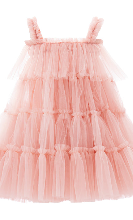 kids atelier mimi tutu Light Pink Isoldea Tulle Ruffle Dress