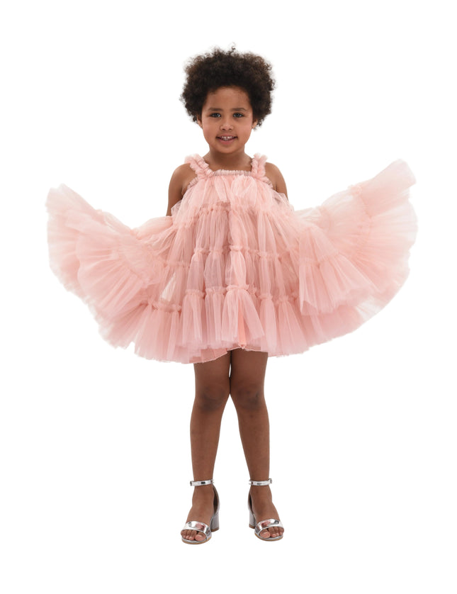 kids atelier mimi tutu Light Pink Isoldea Tulle Ruffle Dress