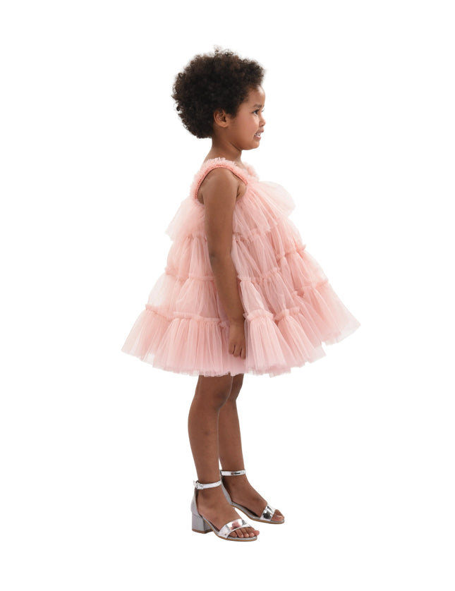 kids atelier mimi tutu Light Pink Isoldea Tulle Ruffle Dress