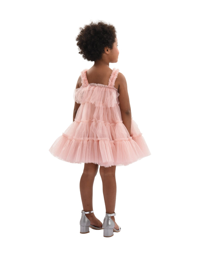 kids atelier mimi tutu Light Pink Isoldea Tulle Ruffle Dress