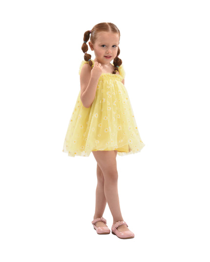 kids atelier mimi tutu Yellow Solenne Daisy Ruffle Dress