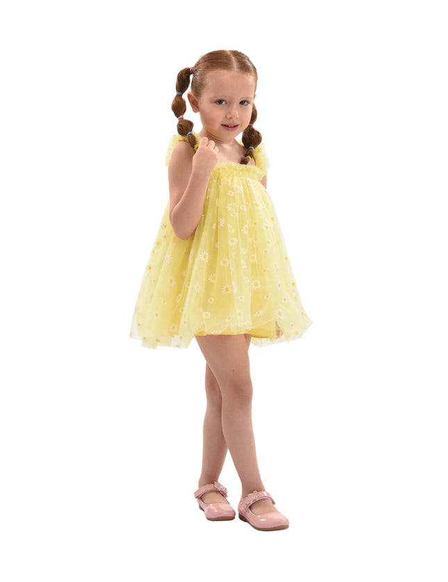 kids atelier mimi tutu Yellow Solenne Daisy Ruffle Dress