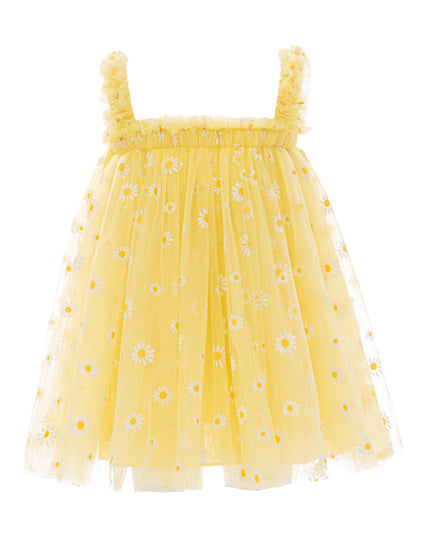 kids atelier mimi tutu Yellow Solenne Daisy Ruffle Dress