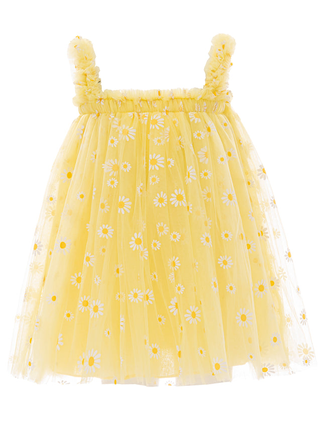kids atelier mimi tutu Yellow Solenne Daisy Ruffle Dress