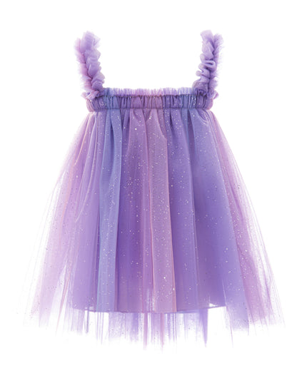 kids atelier mimi tutu Purple Serenya Glitter Tulle Dress