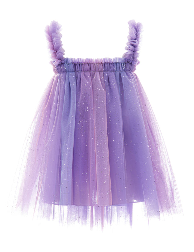 kids atelier mimi tutu Purple Serenya Glitter Tulle Dress
