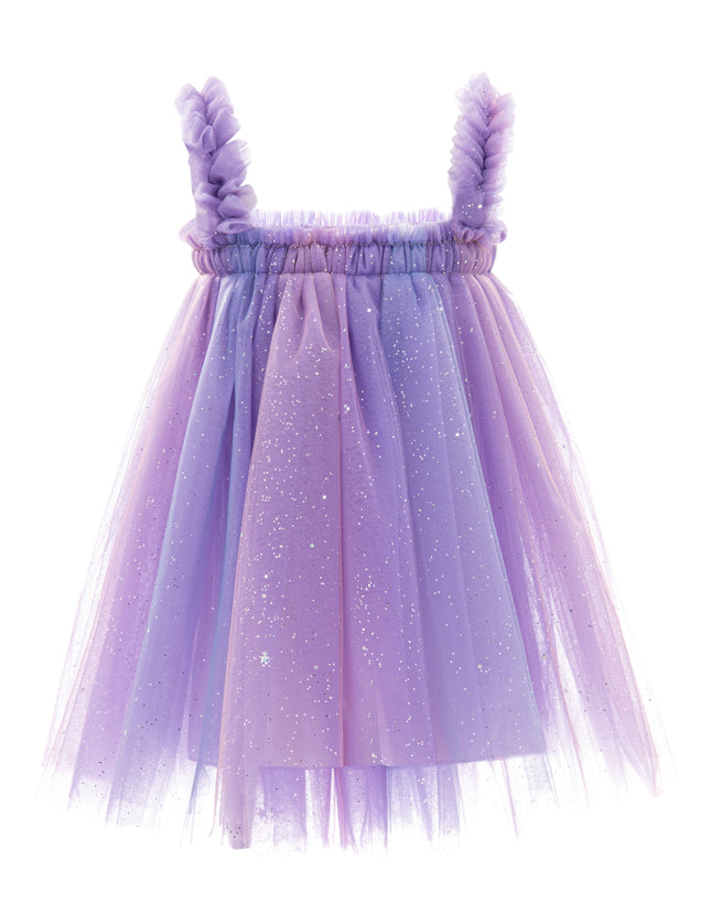 kids atelier mimi tutu Purple Serenya Glitter Tulle Dress