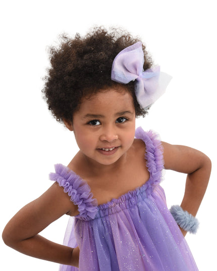 kids atelier mimi tutu Purple Serenya Glitter Tulle Dress