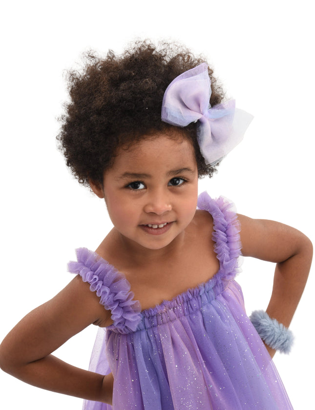 kids atelier mimi tutu Purple Serenya Glitter Tulle Dress