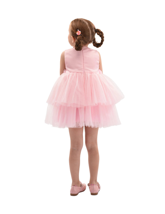 kids atelier mimi tutu Light Pink Amarielle Floral Waist Tulle Dress