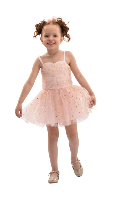 kids atelier mimi tutu Light Pink Marivelle Sequin Tulle Dress