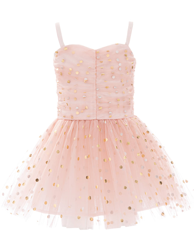 kids atelier mimi tutu Light Pink Marivelle Sequin Tulle Dress