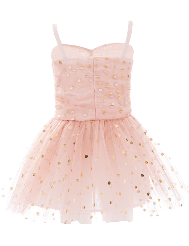 kids atelier mimi tutu Light Pink Marivelle Sequin Tulle Dress
