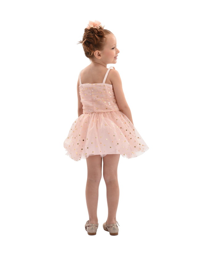 kids atelier mimi tutu Light Pink Marivelle Sequin Tulle Dress