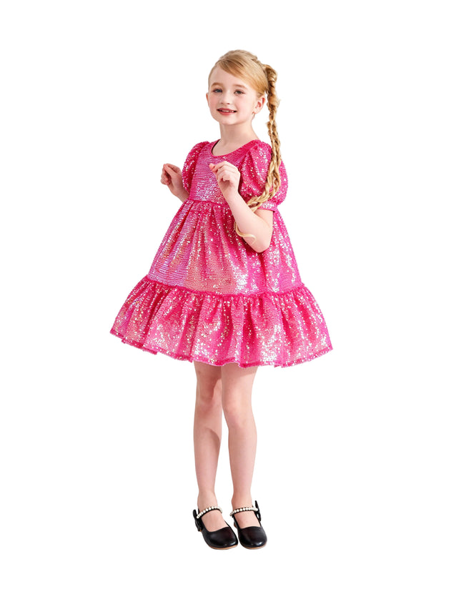 kids atelier mimi tutu Pink Elira Sequin Party Dress