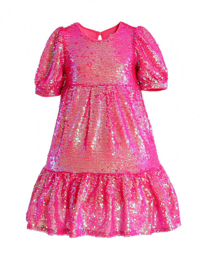 kids atelier mimi tutu Pink Elira Sequin Party Dress