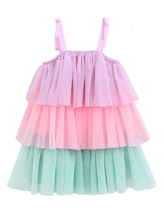 kids atelier mimi tutu Pink Vaelina Pastel Tier Dress
