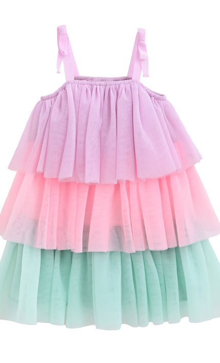 kids atelier mimi tutu Pink Vaelina Pastel Tier Dress