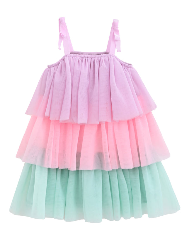 kids atelier mimi tutu Pink Vaelina Pastel Tier Dress