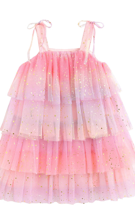 kids atelier mimi tutu Pink Lysette Glitter Tier Dress