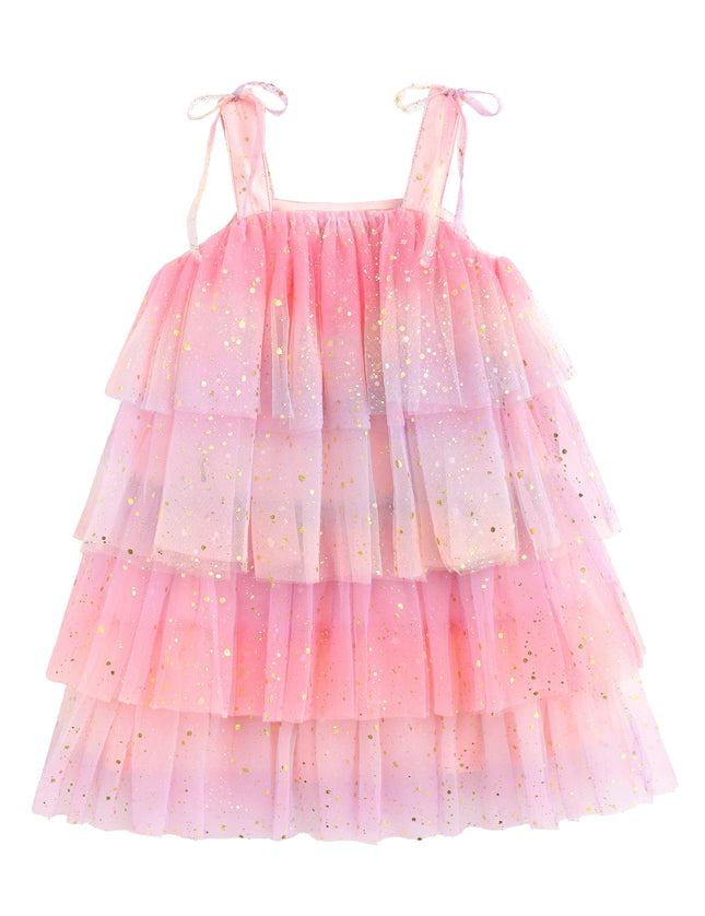 kids atelier mimi tutu Pink Lysette Glitter Tier Dress