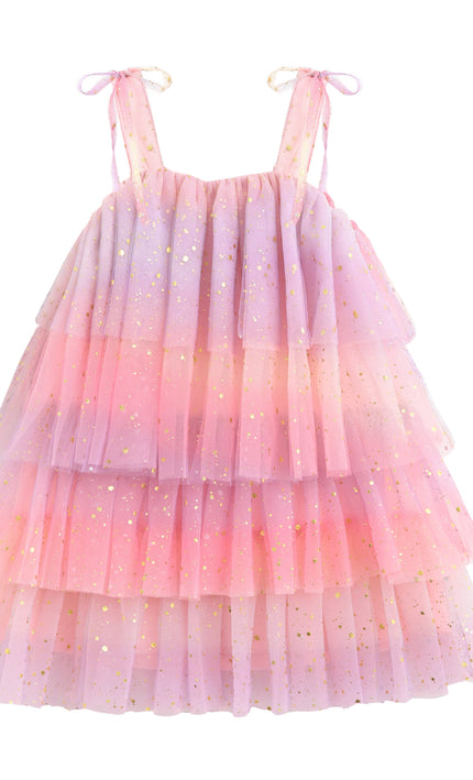kids atelier mimi tutu Pink Lysette Glitter Tier Dress