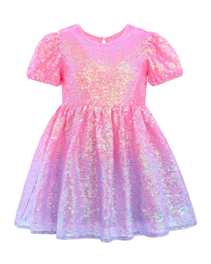 kids atelier mimi tutu Pink Sorella Sequin Flared Dress