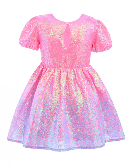 kids atelier mimi tutu Pink Sorella Sequin Flared Dress