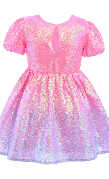 kids atelier mimi tutu Pink Sorella Sequin Flared Dress