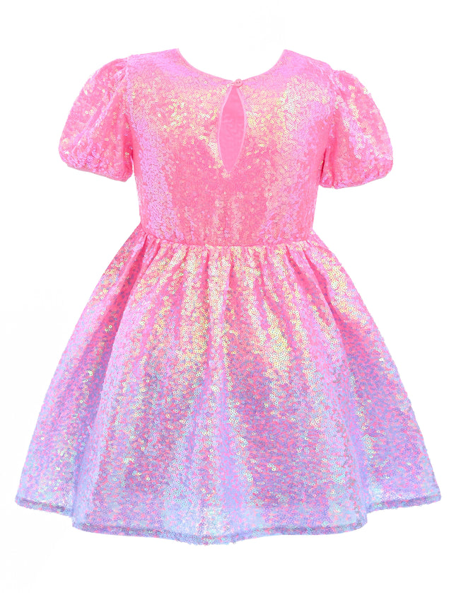 kids atelier mimi tutu Pink Sorella Sequin Flared Dress