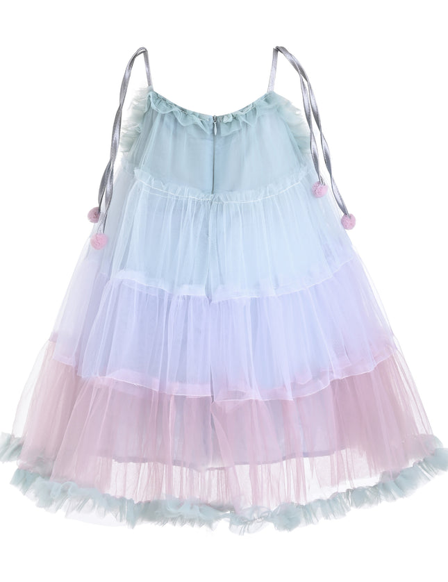 kids atelier mimi tutu Blue Virelle Gradient Tulle Dress