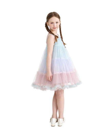 kids atelier mimi tutu Blue Virelle Gradient Tulle Dress