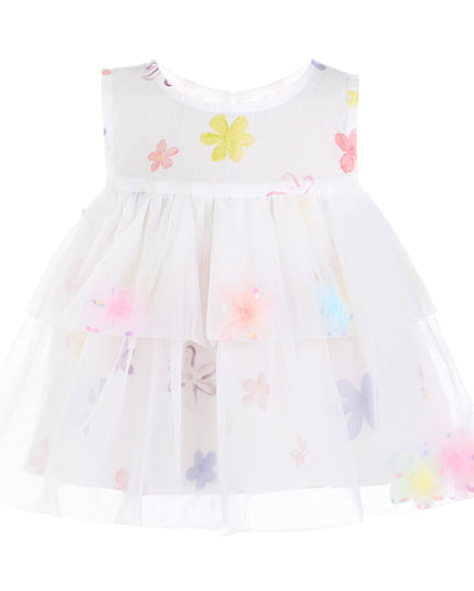 kids atelier mimi tutu White Aveloria Floral Ruffle Set