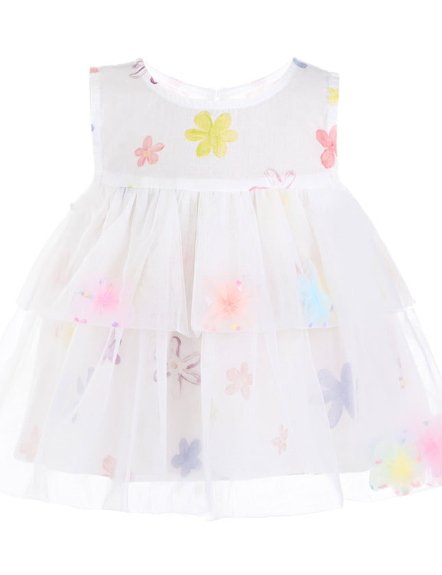 kids atelier mimi tutu White Aveloria Floral Ruffle Set