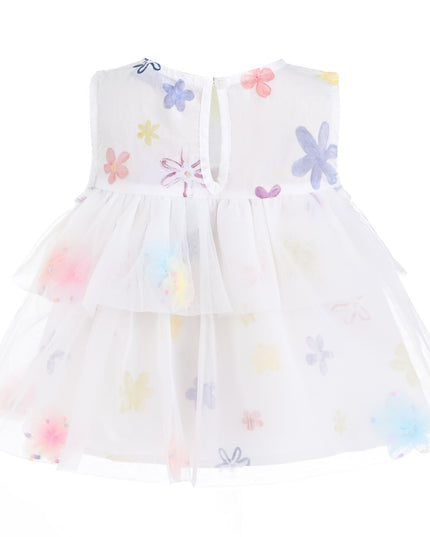 kids atelier mimi tutu White Aveloria Floral Ruffle Set