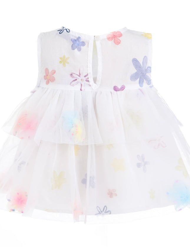 kids atelier mimi tutu White Aveloria Floral Ruffle Set