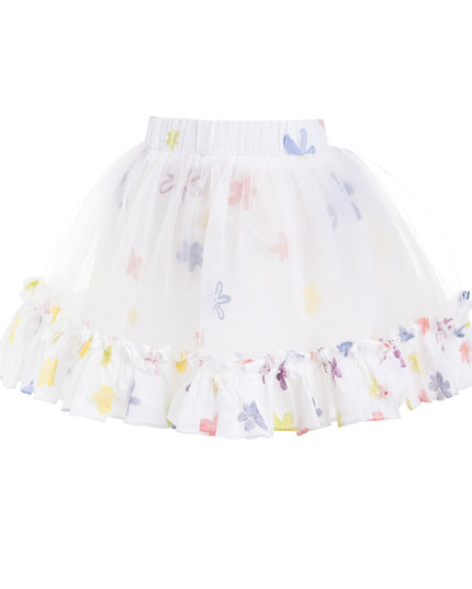 kids atelier mimi tutu White Aveloria Floral Ruffle Set