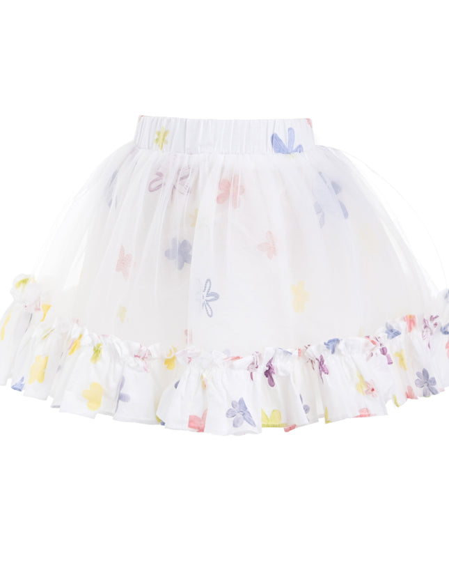 kids atelier mimi tutu White Aveloria Floral Ruffle Set