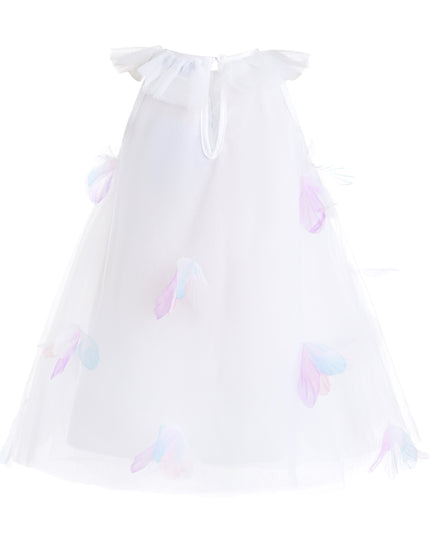 kids atelier mimi tutu White Pastel Seraphielle Petal Tulle Dress