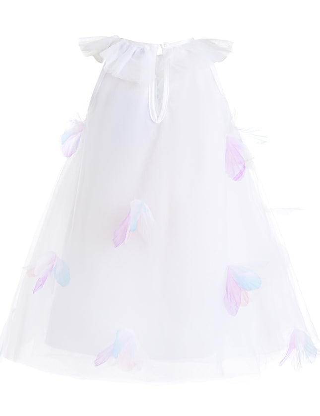 kids atelier mimi tutu White Pastel Seraphielle Petal Tulle Dress