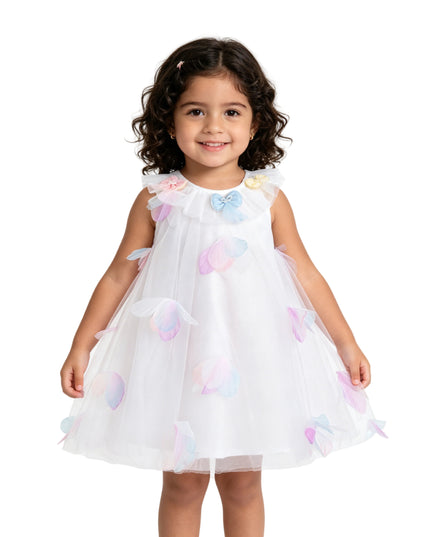 kids atelier mimi tutu White Pastel Seraphielle Petal Tulle Dress