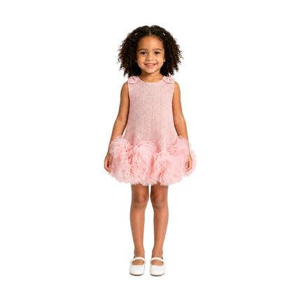 kids atelier mimi tutu Light Pink Kanya Ruffled Tulle Dress