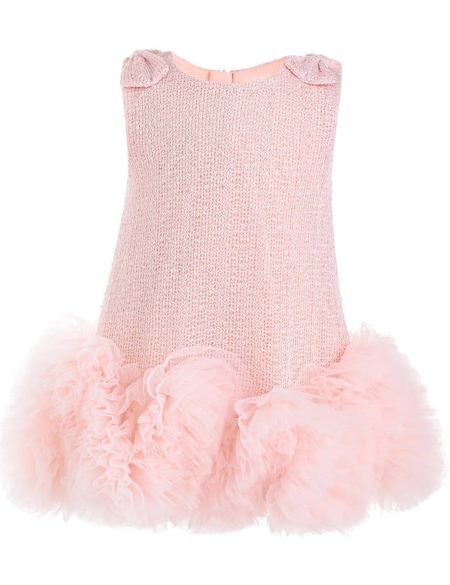 kids atelier mimi tutu Light Pink Kanya Ruffled Tulle Dress