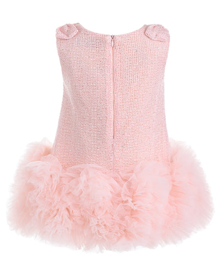 kids atelier mimi tutu Light Pink Kanya Ruffled Tulle Dress