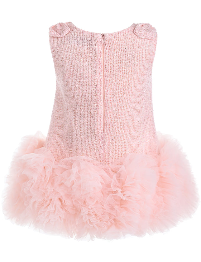 kids atelier mimi tutu Light Pink Kanya Ruffled Tulle Dress