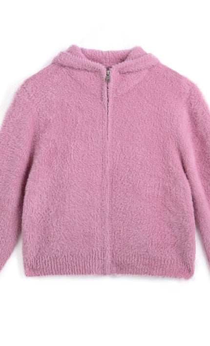 kids atelier mimi tutu Pink Bunny Ear Sweater
